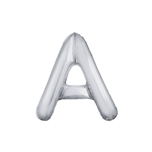 PRIMA 16" Silver Foil Balloon Letter (2ct)